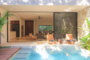 Elegant Boho Style Villa Jungle Views in Rooftop Deck & Outstanding Raw Pool in Holistika